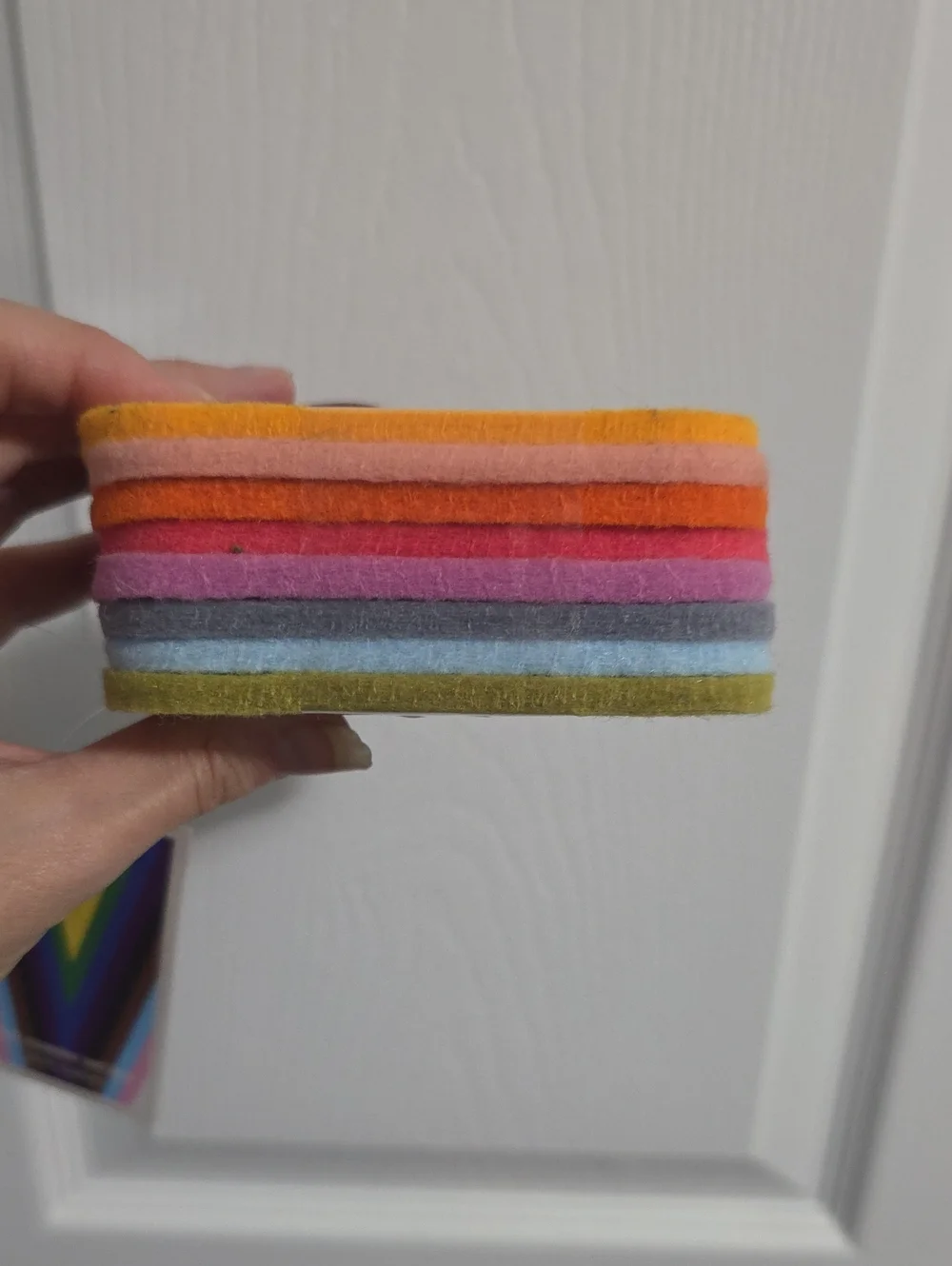 New Target Pride Collection Spectrum of Pride Felt Coasters 8 Pack